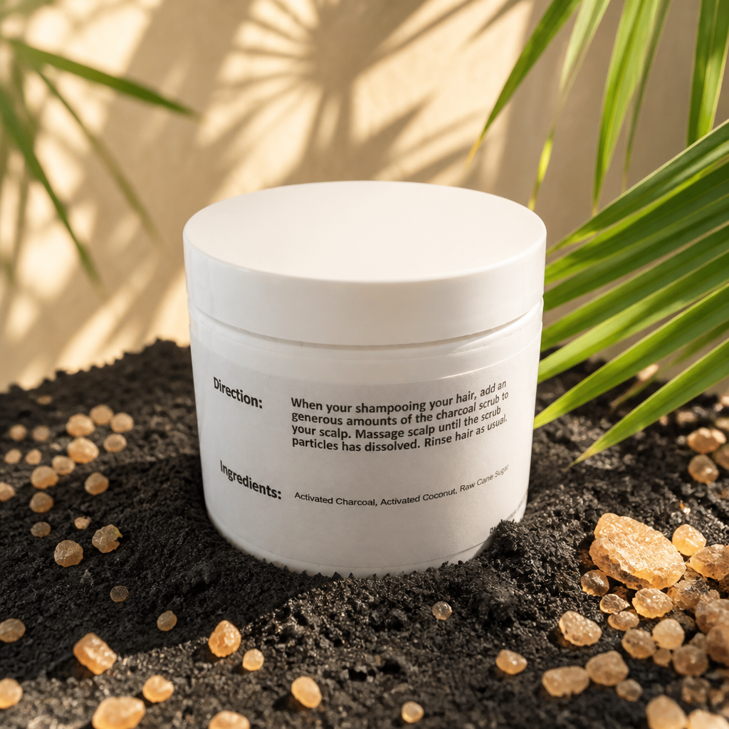Charcoal Exfoliate Scalp Scrub 4oz.